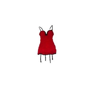 🆕 La SENZA Ruched Red and Black Negligee - Women’s Size Medium